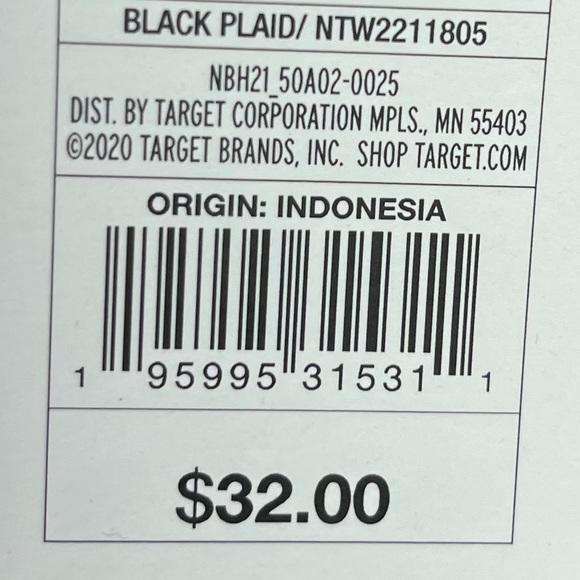 NWT Black Plaid Buttoned Shirt - The Nines by Hatch - Picture 9 of 10